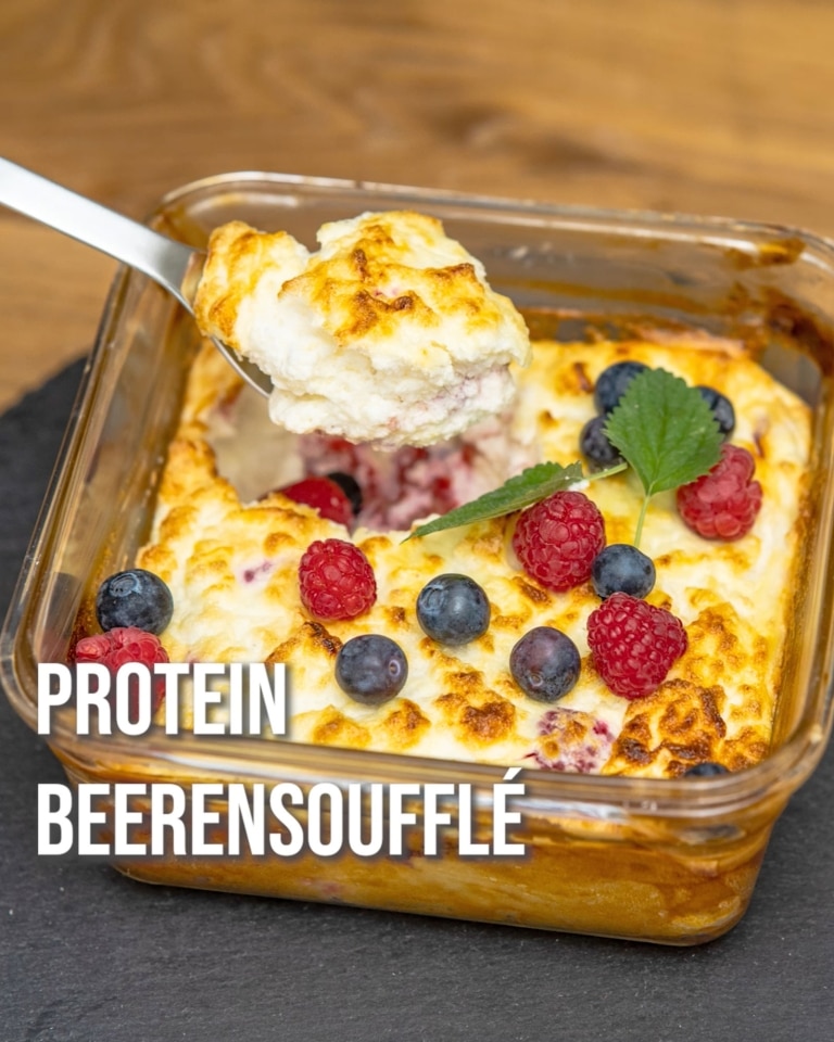 Protein Beerensoufflé Morefit Rezept