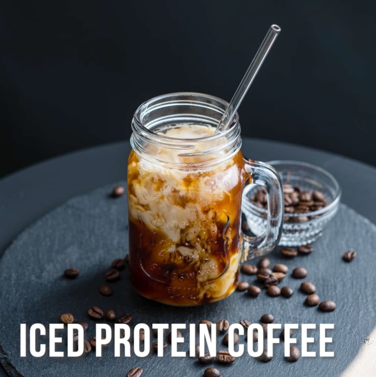 Kalorienarmer Protein Eiskaffee Rezept